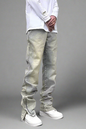Aria Zip Denim Hose