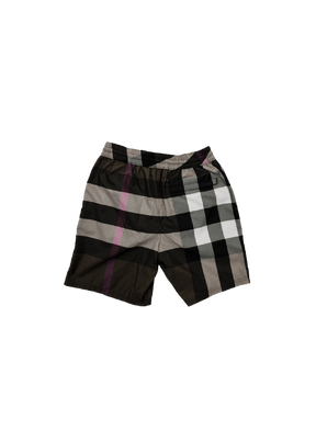 Karomodische Shorts Dunkelblau