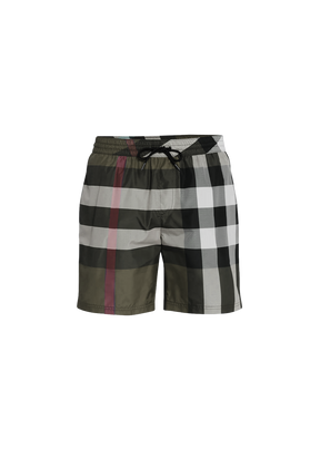 Karomodische Shorts Dunkelblau